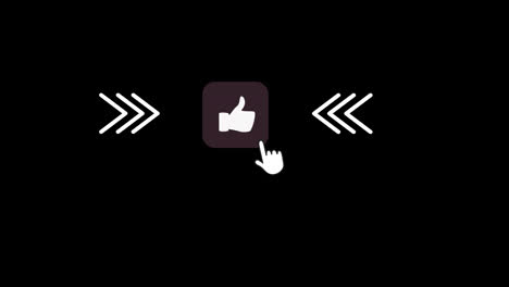 Like-icon-of-social-media.-Thumbs-up-animation-video-with-alpha-channel